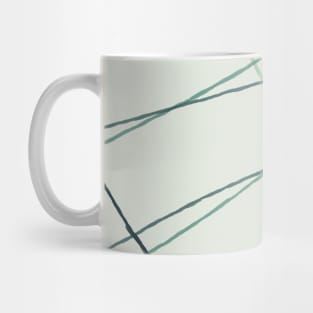 White Stride Abstract Pattern Mug